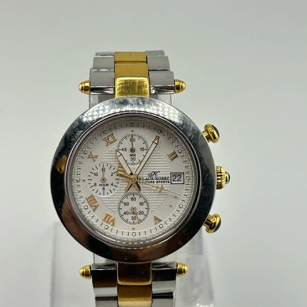 Klaus Kobec Couture Mens Sports Japan Movement 3ATM Stainless Steel Watch #628